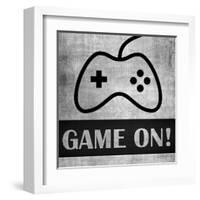 Game on Monochrome-Denise Brown-Framed Art Print