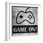 Game on Monochrome-Denise Brown-Framed Art Print