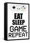 Game On Repeat-Kimberly Allen-Framed Stretched Canvas