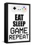 Game On Repeat-Kimberly Allen-Framed Stretched Canvas