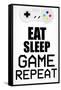 Game On Repeat-Kimberly Allen-Framed Stretched Canvas