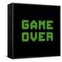 Game Over On A Green Grid Digital Display-wongstock-Framed Stretched Canvas