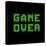 Game Over On A Green Grid Digital Display-wongstock-Stretched Canvas
