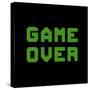 Game Over On A Green Grid Digital Display-wongstock-Stretched Canvas