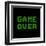 Game Over On A Green Grid Digital Display-wongstock-Framed Art Print