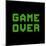 Game Over On A Green Grid Digital Display-wongstock-Mounted Art Print