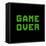 Game Over On A Green Grid Digital Display-wongstock-Framed Stretched Canvas