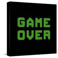 Game Over On A Green Grid Digital Display-wongstock-Stretched Canvas