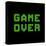 Game Over On A Green Grid Digital Display-wongstock-Stretched Canvas