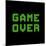 Game Over On A Green Grid Digital Display-wongstock-Mounted Art Print
