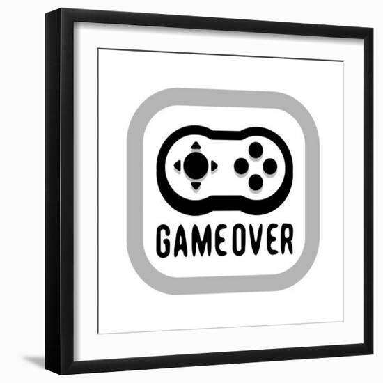 Game Over-Enrique Rodriguez Jr.-Framed Art Print