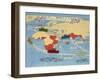 Game Play of Buy British, A New Map Game and An Exciting World Race, 1932-null-Framed Giclee Print