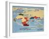 Game Play of Buy British, A New Map Game and An Exciting World Race, 1932-null-Framed Giclee Print