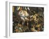 Game, Poultry, Fruit and Meat, Detail from Allegory of Four Elements-Jan Brueghel the Elder-Framed Giclee Print