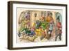 Game Ressembling Football in the Middle Ages-Pat Nicolle-Framed Giclee Print