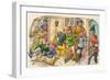 Game Ressembling Football in the Middle Ages-Pat Nicolle-Framed Giclee Print