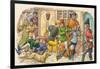 Game Ressembling Football in the Middle Ages-Pat Nicolle-Framed Giclee Print