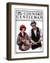 "Game Warden Measures Woman's Fish," Country Gentleman Cover, May 10, 1924-Harold Brett-Framed Giclee Print