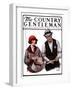 "Game Warden Measures Woman's Fish," Country Gentleman Cover, May 10, 1924-Harold Brett-Framed Giclee Print