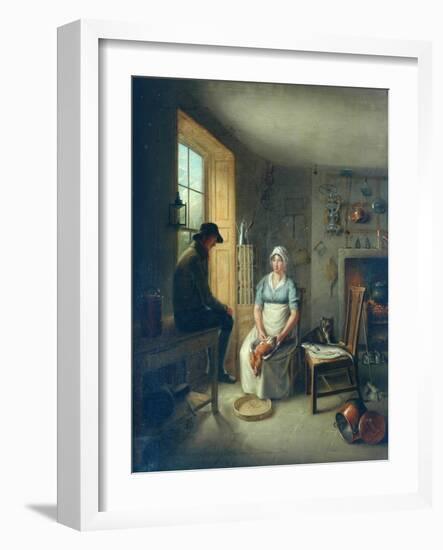 Gamekeeper and Cook-Sir David Wilkie-Framed Giclee Print
