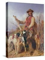 Gamekeeper with Dogs-Richard Ansdell-Stretched Canvas