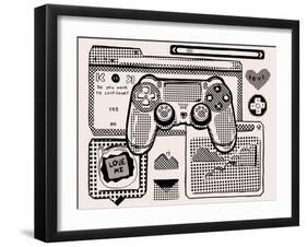 Gamepad  II-Melissa Wang-Framed Art Print