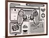 Gamepad  II-Melissa Wang-Framed Art Print