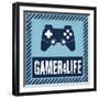 Gamer 4 Life-Marcus Prime-Framed Art Print