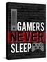 Gamers Never Sleep-Kimberly Allen-Stretched Canvas