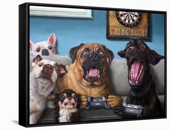 Gamers-Lucia Heffernan-Framed Stretched Canvas