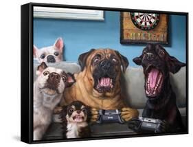 Gamers-Lucia Heffernan-Framed Stretched Canvas