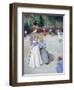 Games at Park-Federico Zandomeneghi-Framed Giclee Print