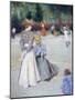 Games at Park-Federico Zandomeneghi-Mounted Giclee Print