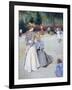 Games at Park-Federico Zandomeneghi-Framed Giclee Print