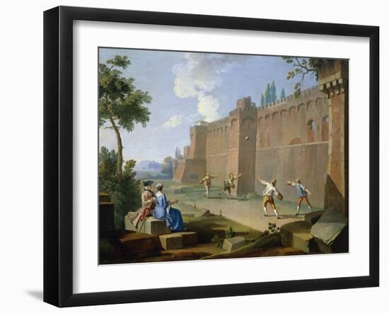 Games, Big Balloon, 1751-1752-Giuseppe Zocchi-Framed Giclee Print