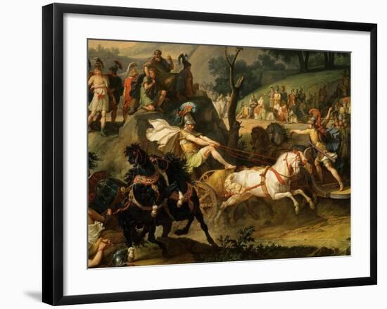 Games in Honour of Funeral of Patroclus - Book 23 of Iliad (Epic Poem by Homer) (Detail)-Antoine Charles Horace Vernet-Framed Giclee Print
