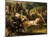 Games in Honour of Funeral of Patroclus - Book 23 of Iliad (Epic Poem by Homer) (Detail)-Antoine Charles Horace Vernet-Mounted Giclee Print