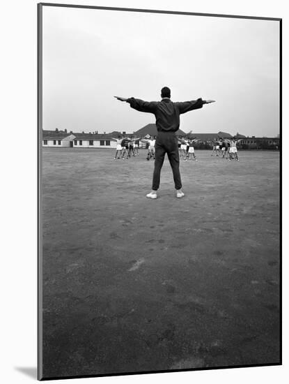 Games Master Taking a Gym Class, Airedale School, Castleford, West Yorkshire, 1962-Michael Walters-Mounted Photographic Print