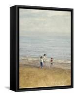 Games on the Beach-Alicia Grau-Framed Stretched Canvas