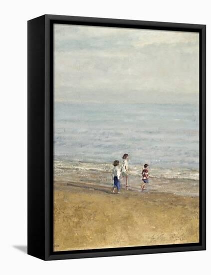 Games on the Beach-Alicia Grau-Framed Stretched Canvas