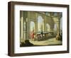 Games, Pool Table, 1751-1752-Giuseppe Zocchi-Framed Giclee Print