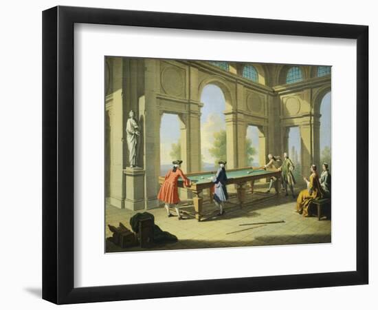 Games, Pool Table, 1751-1752-Giuseppe Zocchi-Framed Giclee Print