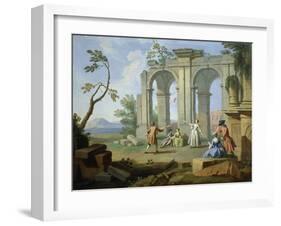Games, Shuttlecock, 1751-1752-Giuseppe Zocchi-Framed Giclee Print