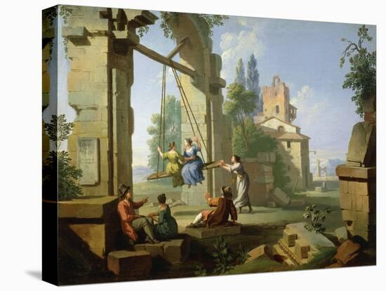 Games, Swing, 1751-1752-Giuseppe Zocchi-Stretched Canvas