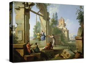 Games, Swing, 1751-1752-Giuseppe Zocchi-Stretched Canvas