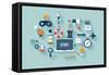 Gamification in Business-bloomua-Framed Stretched Canvas