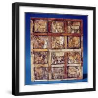 Gaming Board Depicting Animals of the Field and Forest, from Iraq, C.2500 BC (Wood)-Sumerian-Framed Giclee Print