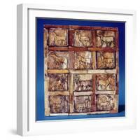 Gaming Board Depicting Animals of the Field and Forest, from Iraq, C.2500 BC (Wood)-Sumerian-Framed Giclee Print