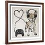 Gaming Chihuahua-Marcus Prime-Framed Art Print