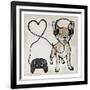 Gaming Chihuahua-Marcus Prime-Framed Art Print